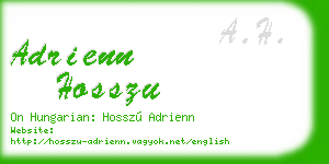 adrienn hosszu business card